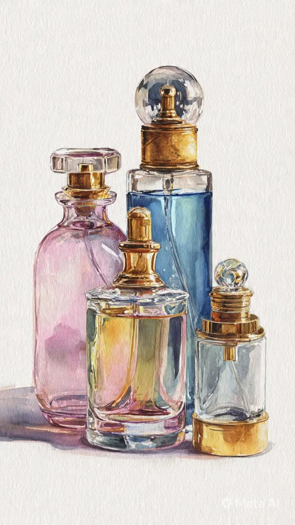 Perfume making illustration